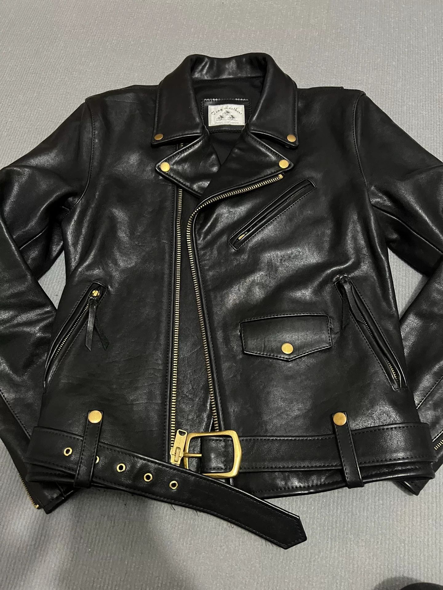 Schott Black Leather Biker Jacket Size US L / EU 52-54 / 3 - 1 Thumbnail