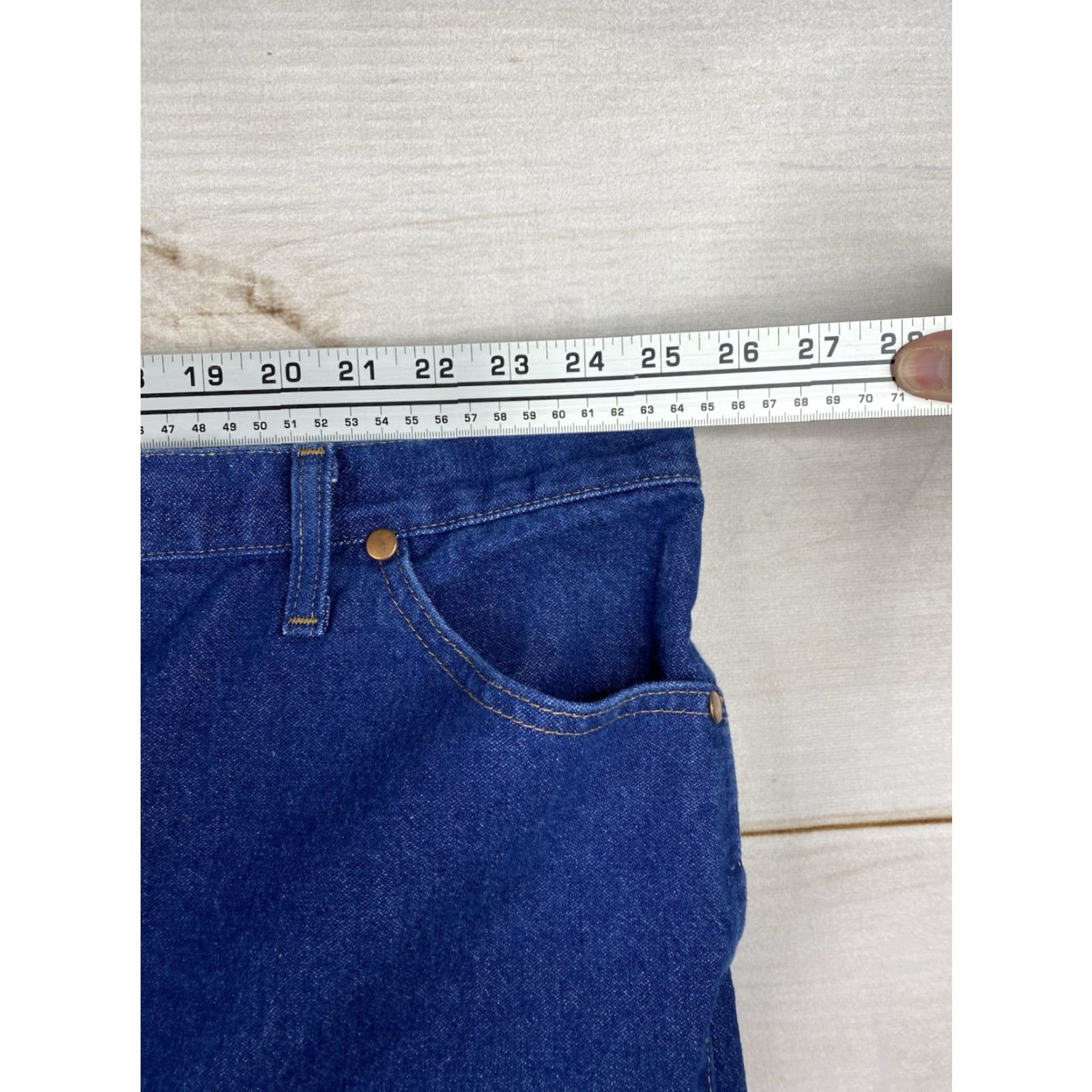 Wrangler VINTAGE Wrangler 13MWZ Jeans 54x32 Cowboy Cut Dark Wash Western Ranch Rodeo Work Y2K Size US 38 / EU 54 - 4 Thumbnail