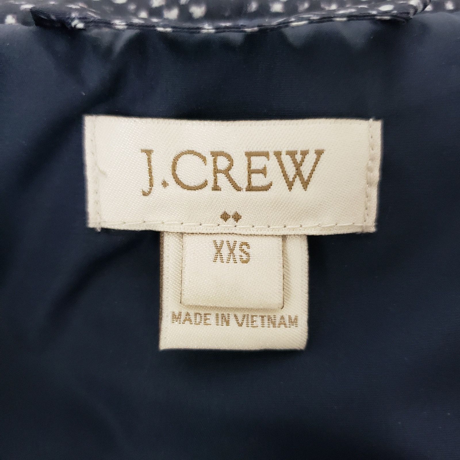 J.Crew J.CREW Excursion Vest Quilted Down Speckled Navy XXS/XS/S Size ONE SIZE - 13 Thumbnail
