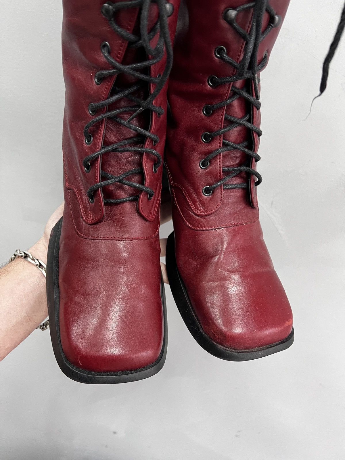 Y-3 00s archive Y-3 STYLE LEATHER MOTO BOOTS SNEAKERS Size US 8 / IT 38 - 3 Thumbnail