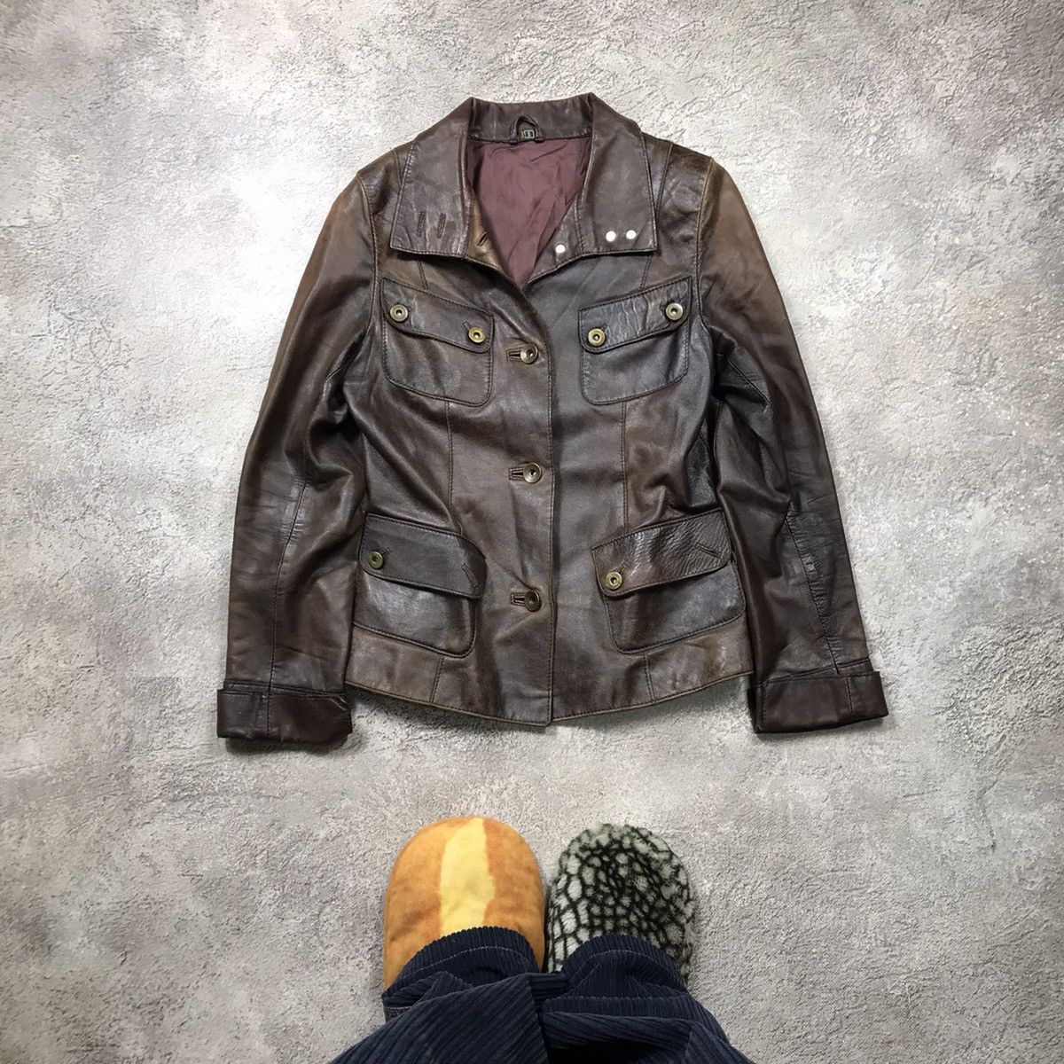 Japanese Brand Vintage Y2K Gypsy Leather Jacket Japanese