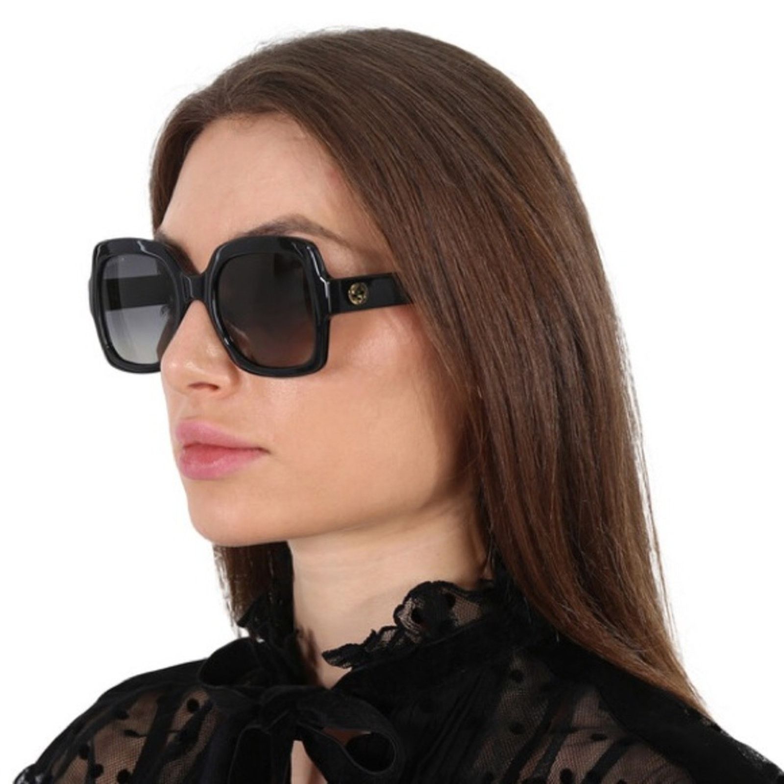 Gucci New! Gucci GG1337S 001 Black Square Oversized Sunglasses Size ONE SIZE - 7 Thumbnail