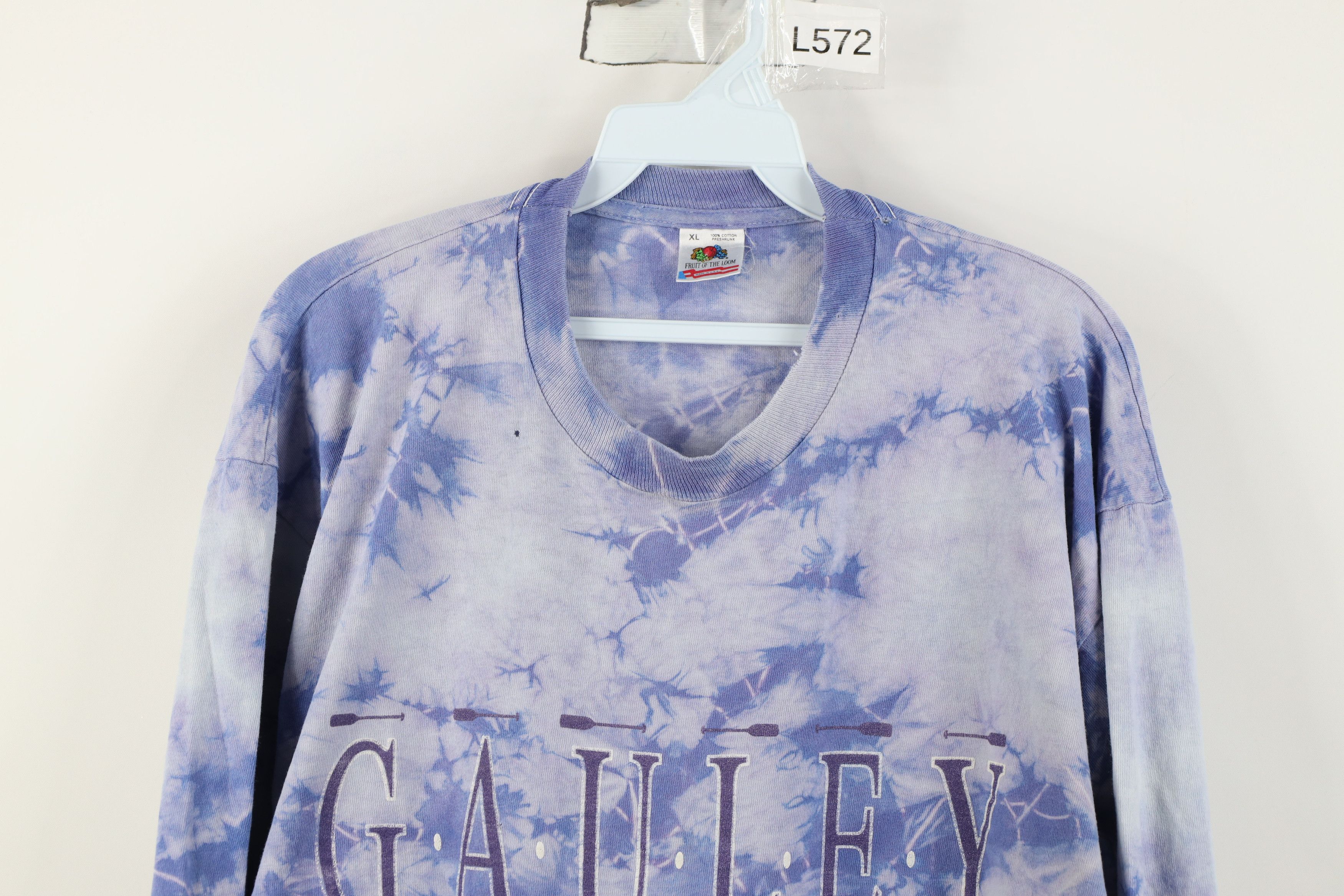 Vintage Vintage 90s Wash Gauley White Water Long Sleeve T-Shirt USA Size US XL / EU 56 / 4 - 2 Thumbnail