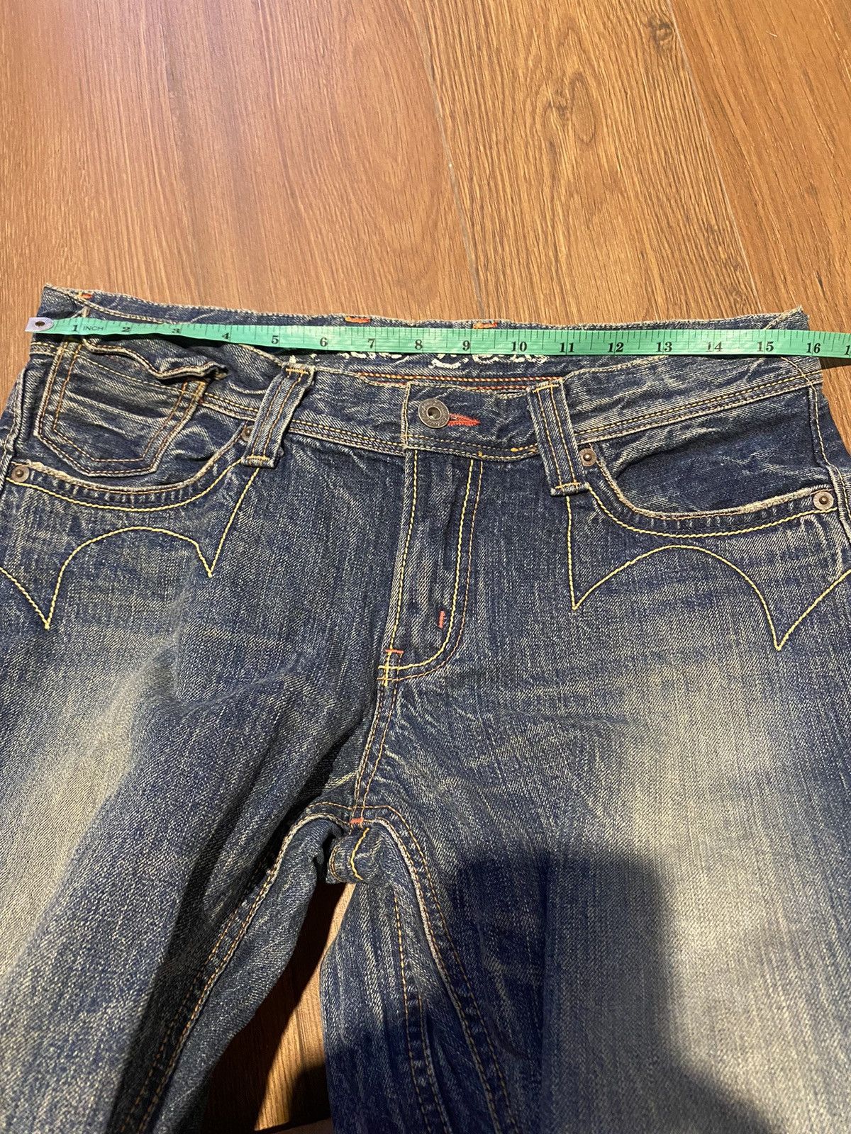 Edwin × If Six Was Nine × Kapital Edwin Rude Zero Distressed Wash Flared Denim Pants Size US 32 / EU 48 - 11 Thumbnail