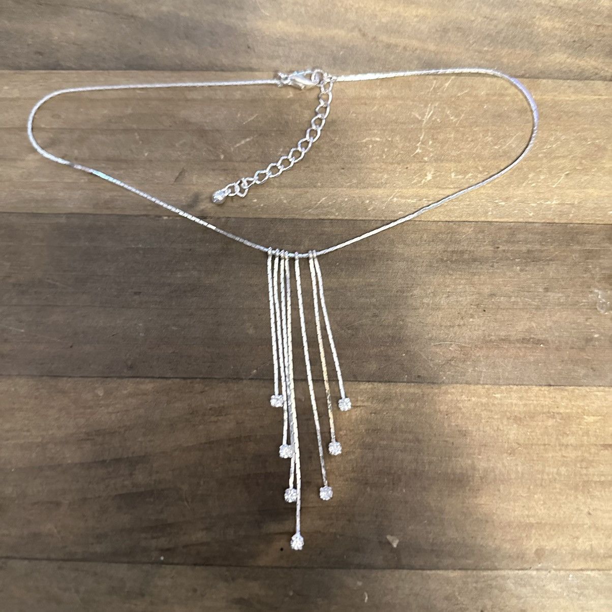 Other Silver tone fringe necklace Size ONE SIZE - 2 Thumbnail