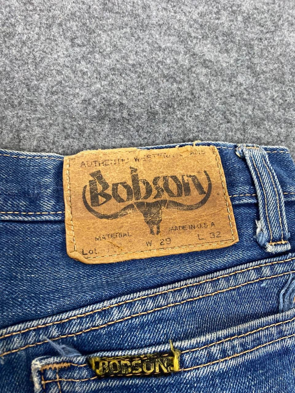 Japanese Brand vintage bobson bootcut flare distressed denim Size US 29 - 7 Thumbnail