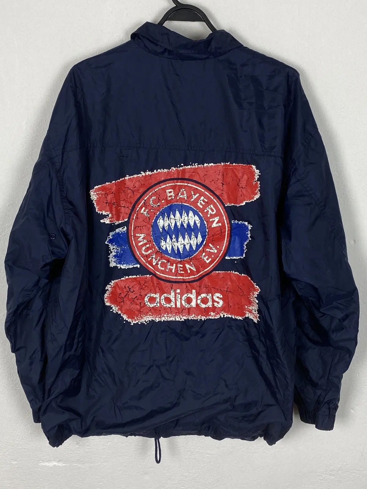Adidas 90s Vintage Rare Adidas x F.C. Bayern Munchen Light Jacket Size US M / EU 48-50 / 2 - 1 Thumbnail