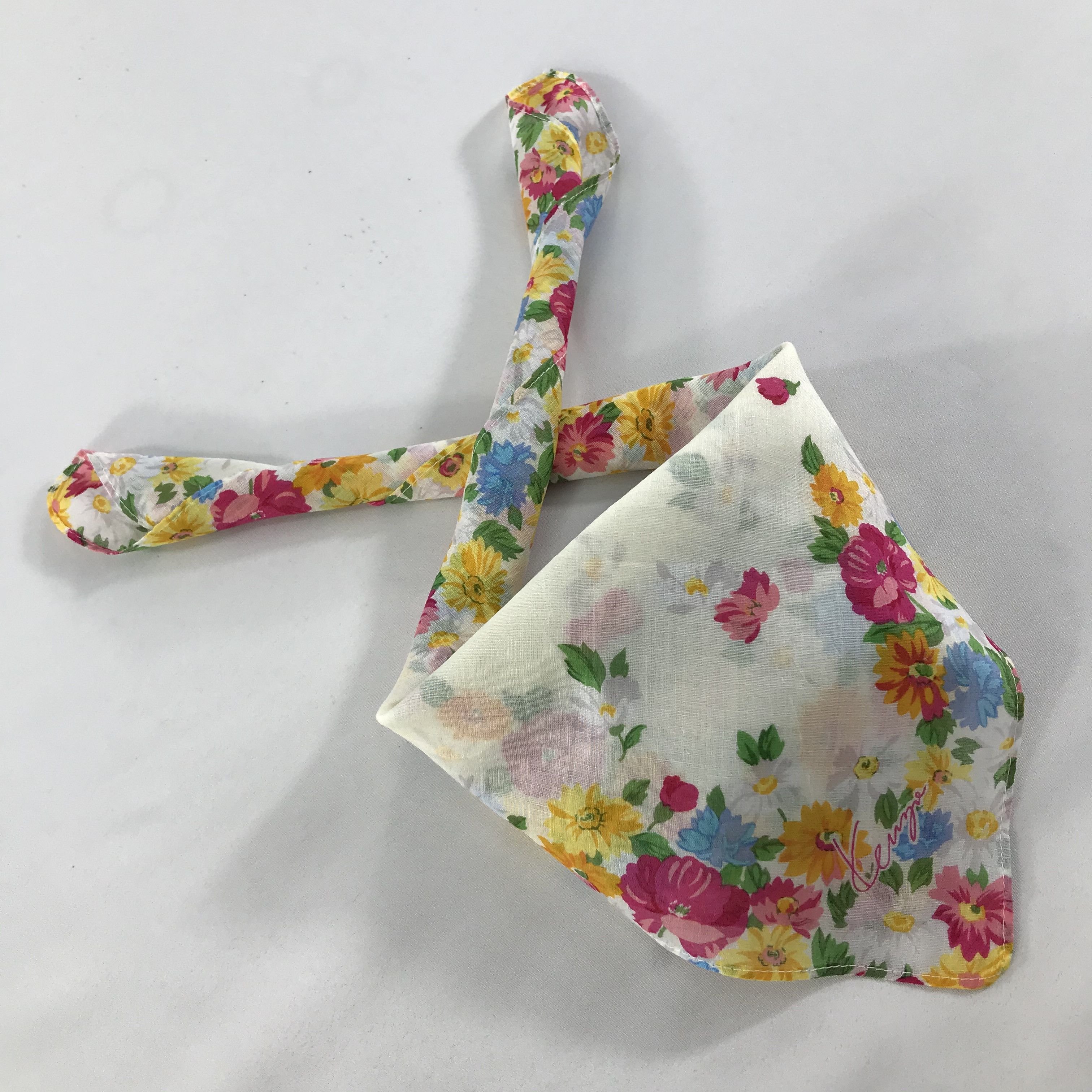 Kenzo × Vintage Kenzo Bandana / Handkerchief / Neckerchief - S1518 Size ONE SIZE - 4 Thumbnail