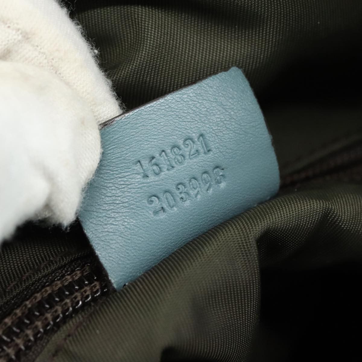 Gucci GUCCI GG Canvas Guccissima Shoulder Bag Turquoise Blue Size ONE SIZE - 12 Thumbnail