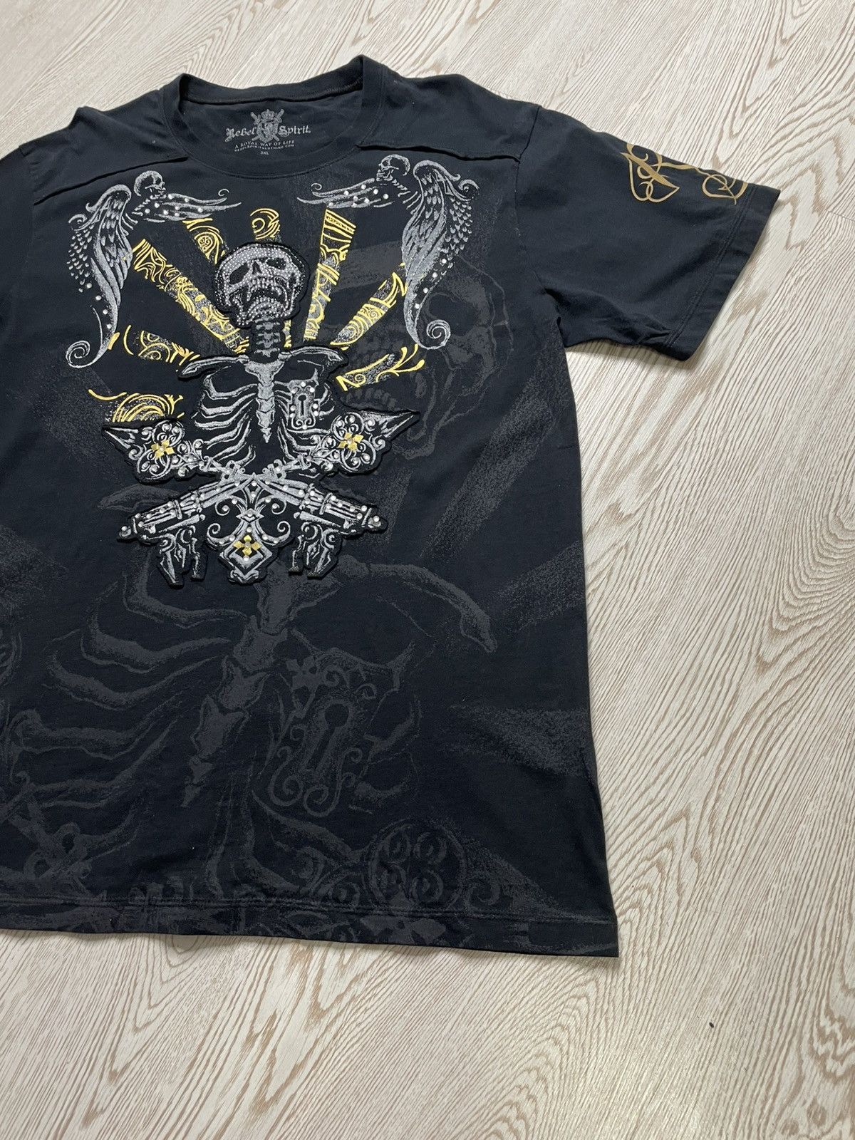 Japanese Brand Rebel Spirit Avant Garde tshirt size 3Xl Size US XXL / EU 58 / 5 - 3 Thumbnail