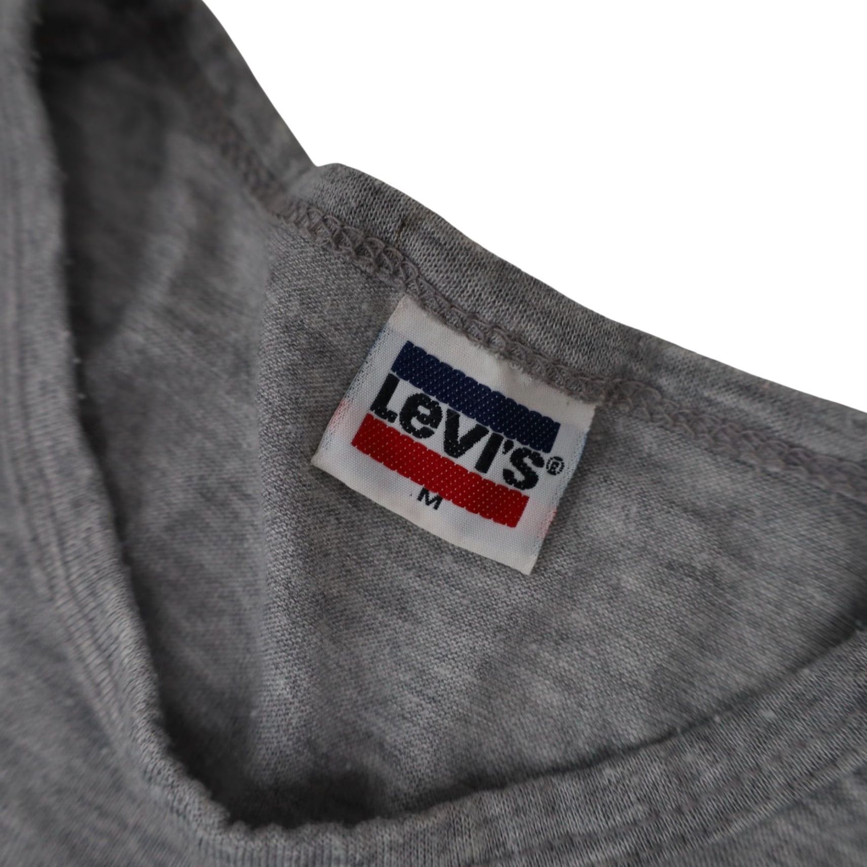 Vintage VINTAGE Levis 1980 USA Olympics Graphic T Shirt Shirt Men M Gray 1980s Mens Size US M / EU 48-50 / 2 - 6 Thumbnail