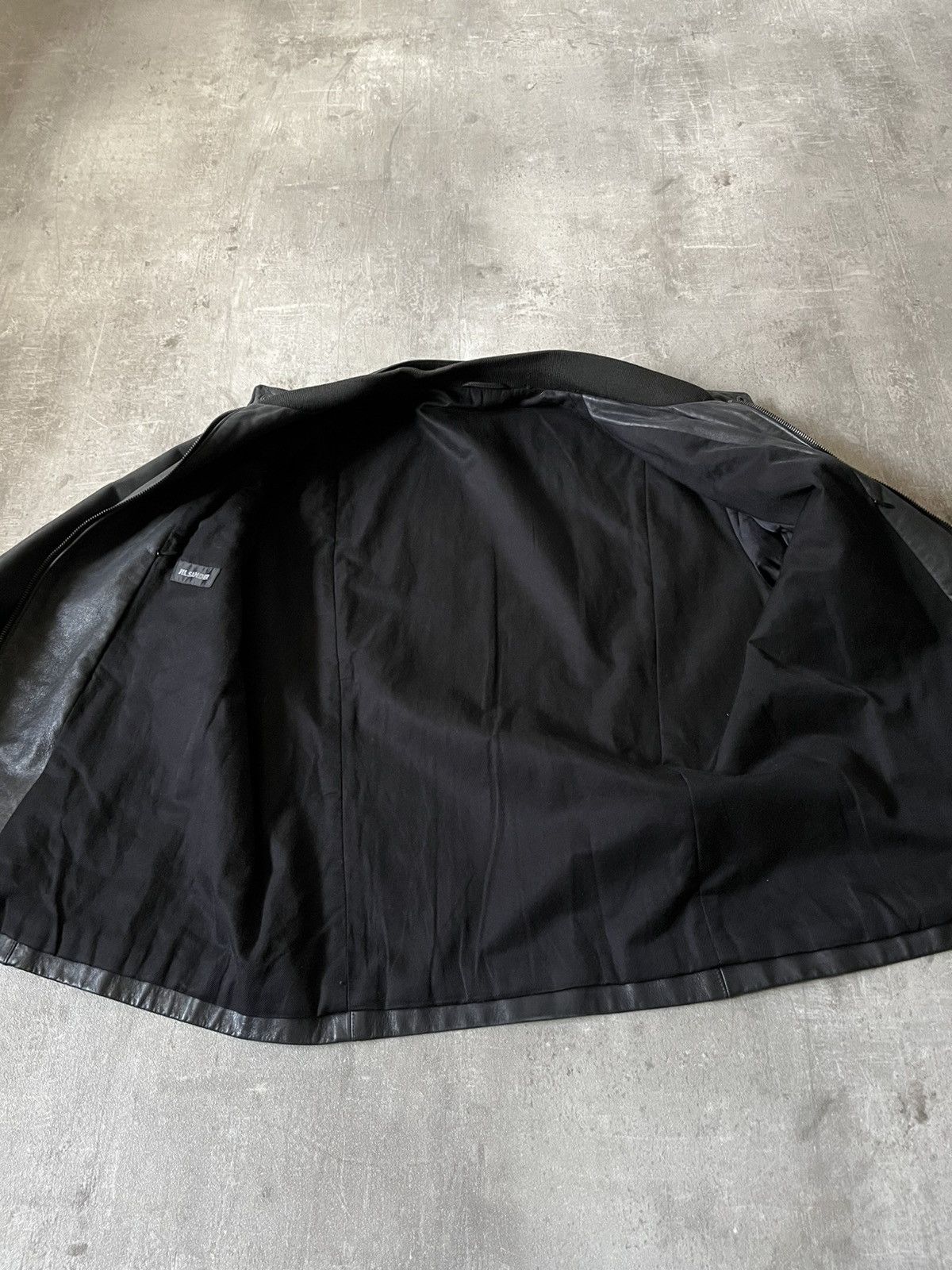 Jil Sander Jil Sander leather jacket by Raf Simons black rare Size US L / EU 52-54 / 3 - 12 Thumbnail