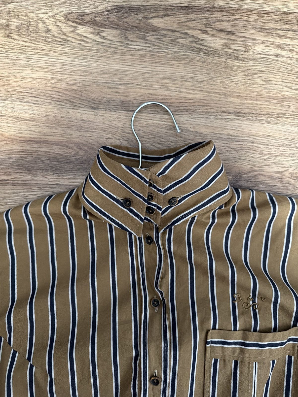 Vivienne Westwood Vivienne Westwood Striped Blouse w Exaggerated Cuffs/Neck Size M / US 6-8 / IT 42-44 - 3 Thumbnail