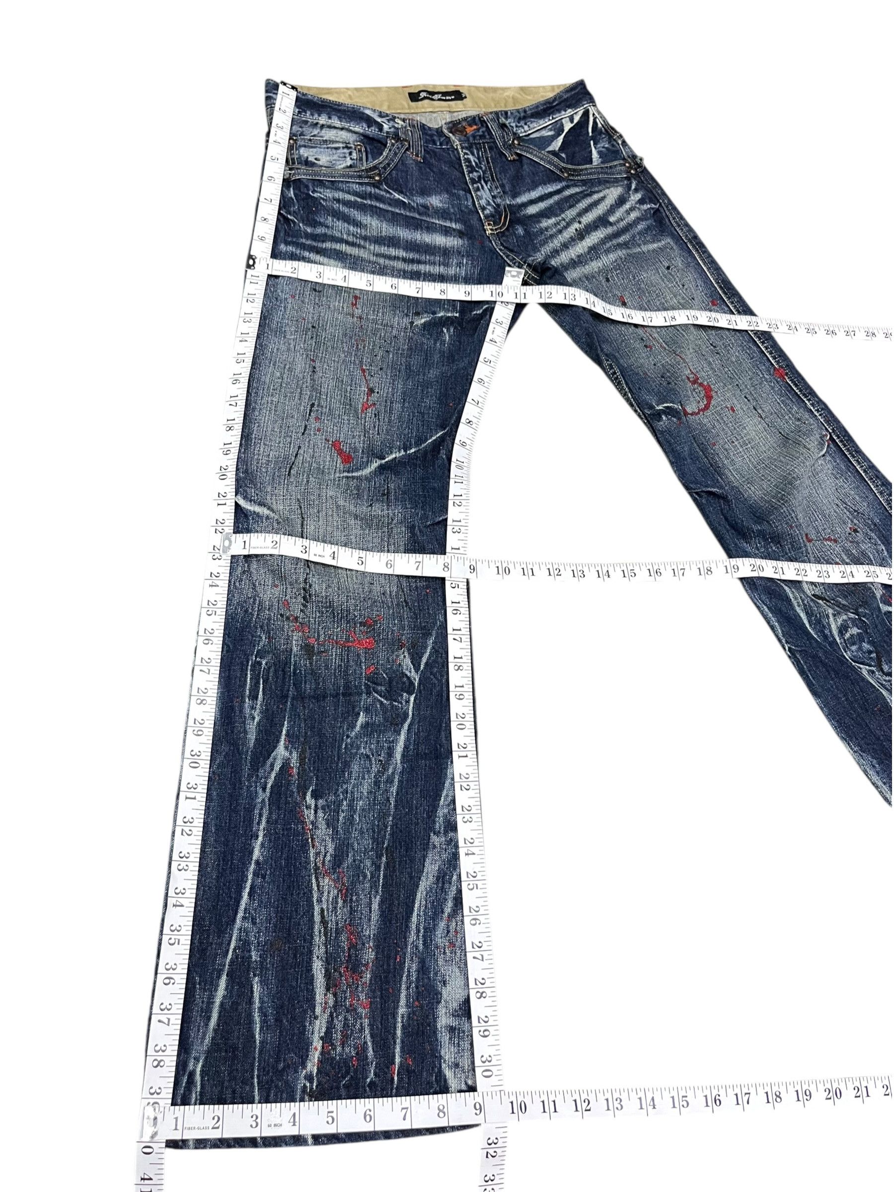 Seditionaries Root Three Style Grunge Whisker Glitter Splatter Flare Size US 30 / EU 46 - 12 Thumbnail