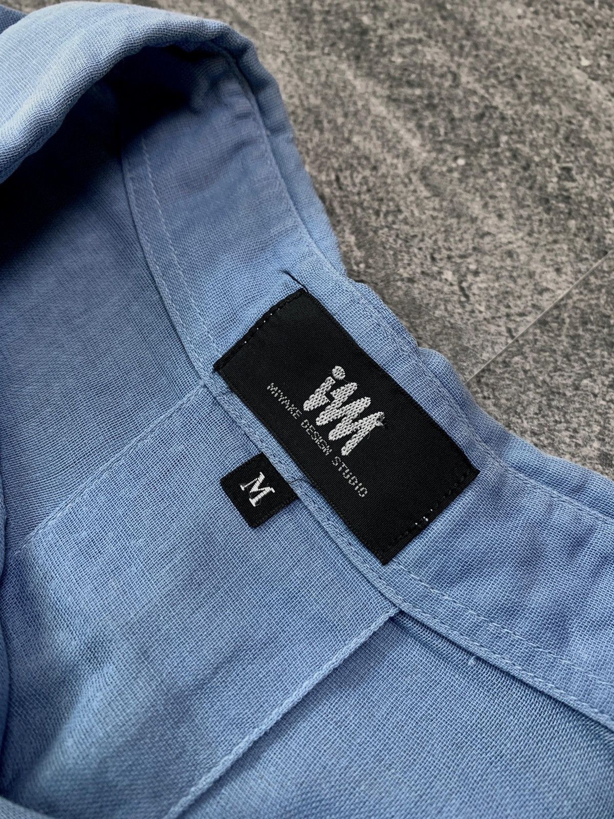 Issey Miyake Hidden Button Light Cotton Shirt Size US M / EU 48-50 / 2 - 5 Thumbnail