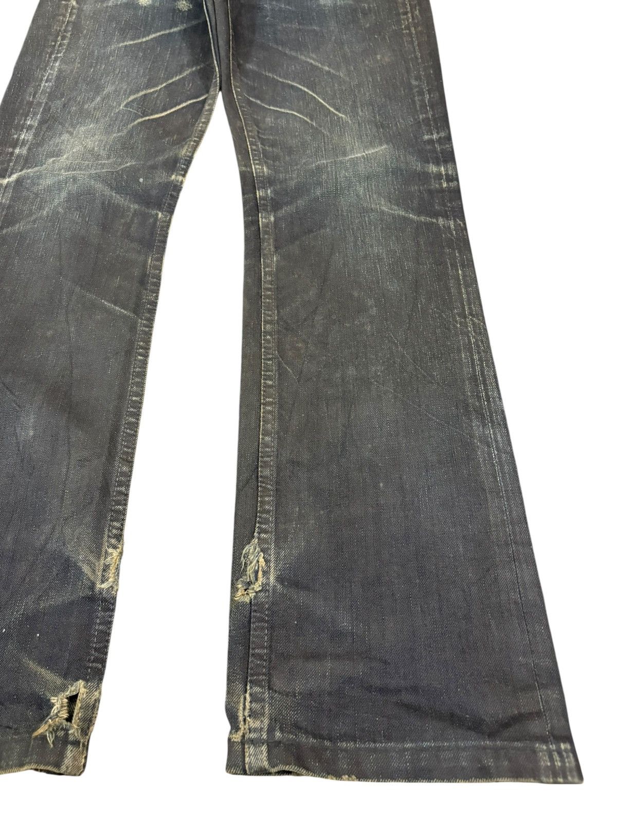 Japanese Brand Vintage Japanese Brand Mud Wash Distressed Bootcut Jeans Size US 32 / EU 48 - 7 Thumbnail