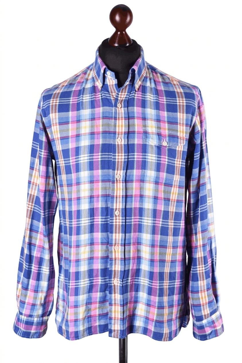Polo Ralph Lauren Polo Ralph Lauren Plaid Flannel Button Up Shirt Size US M / EU 48-50 / 2 - 1 Thumbnail
