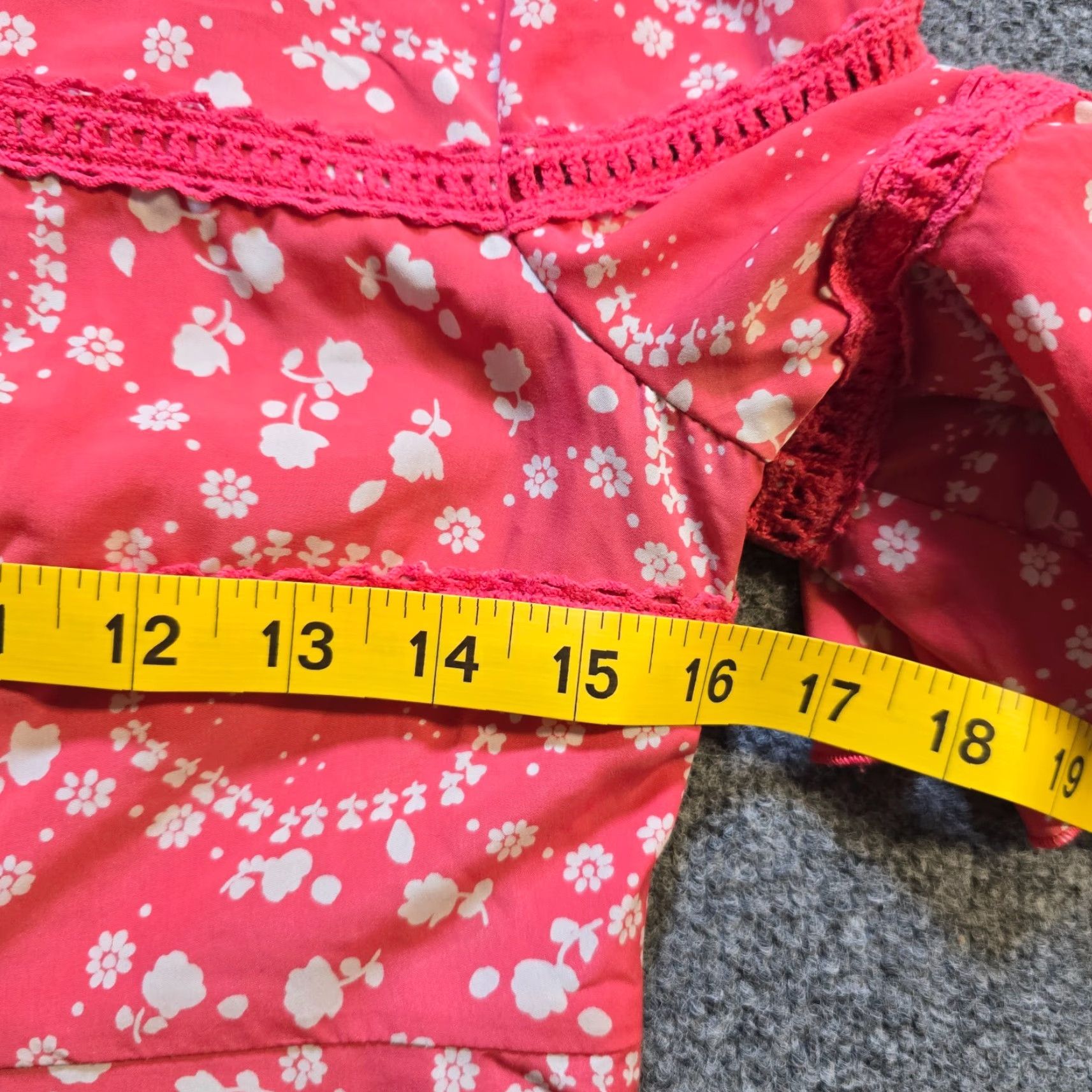 Free People Free People Dress Womens Size 2 Pink Floral Ruffle Sleeve Sheath Boho Casual Size XS / US 0-2 / IT 36-38 - 6 Thumbnail