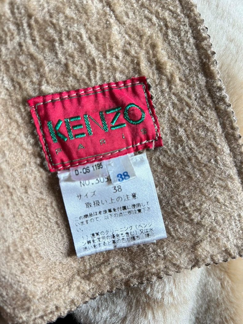 Kenzo KENZO Kaki sheepskin coat vintage Size XS / US 0-2 / IT 36-38 - 9 Thumbnail