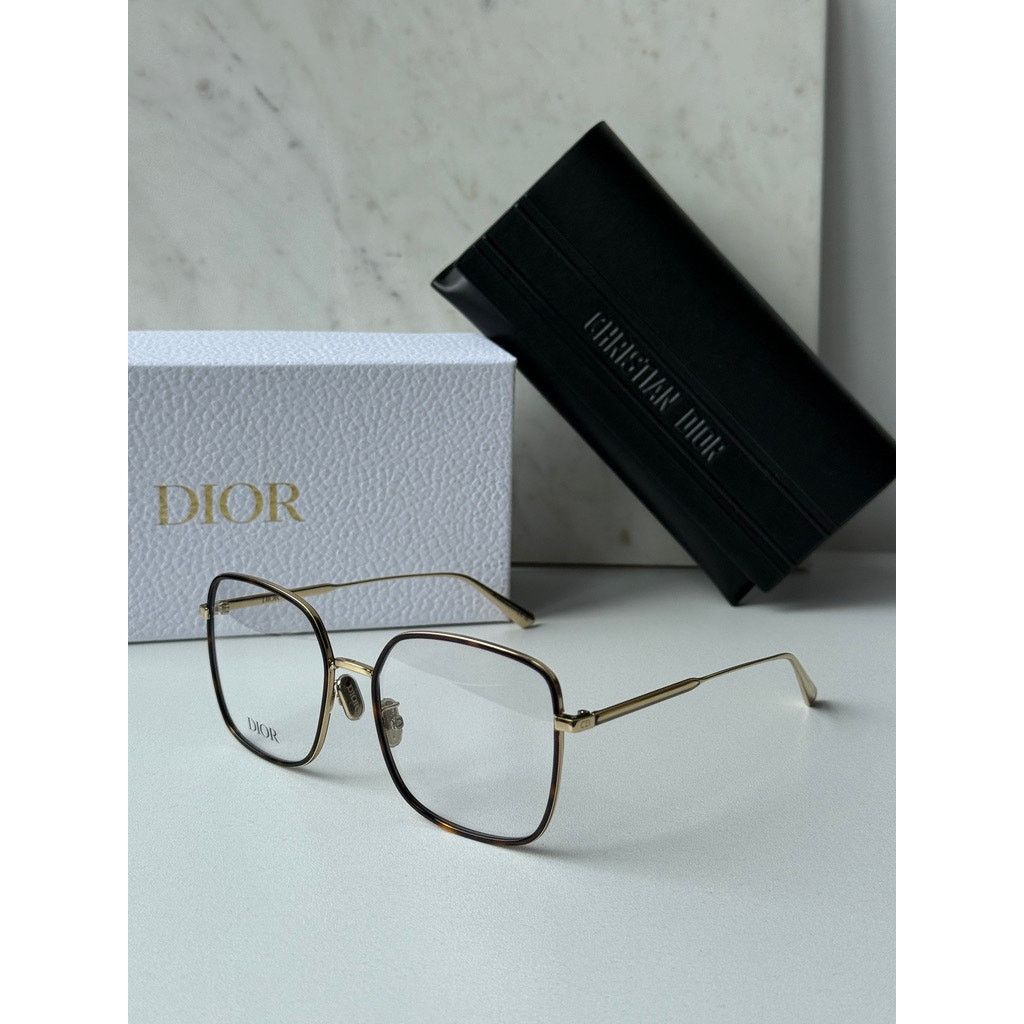 Dior NEW Dior GemDiorO SU Eyeglasses Frames in Gold Brown Size ONE SIZE - 6 Thumbnail