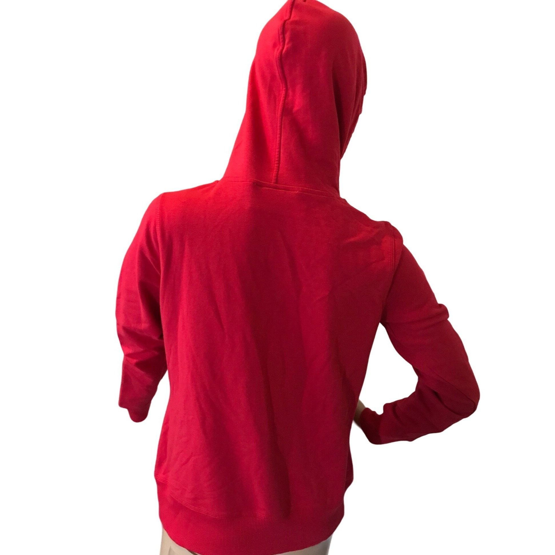 Vintage Christine Alexander SMALL RED Cotton Hooded TRACK Jacket Spo Size S / US 4 / IT 40 - 6 Thumbnail