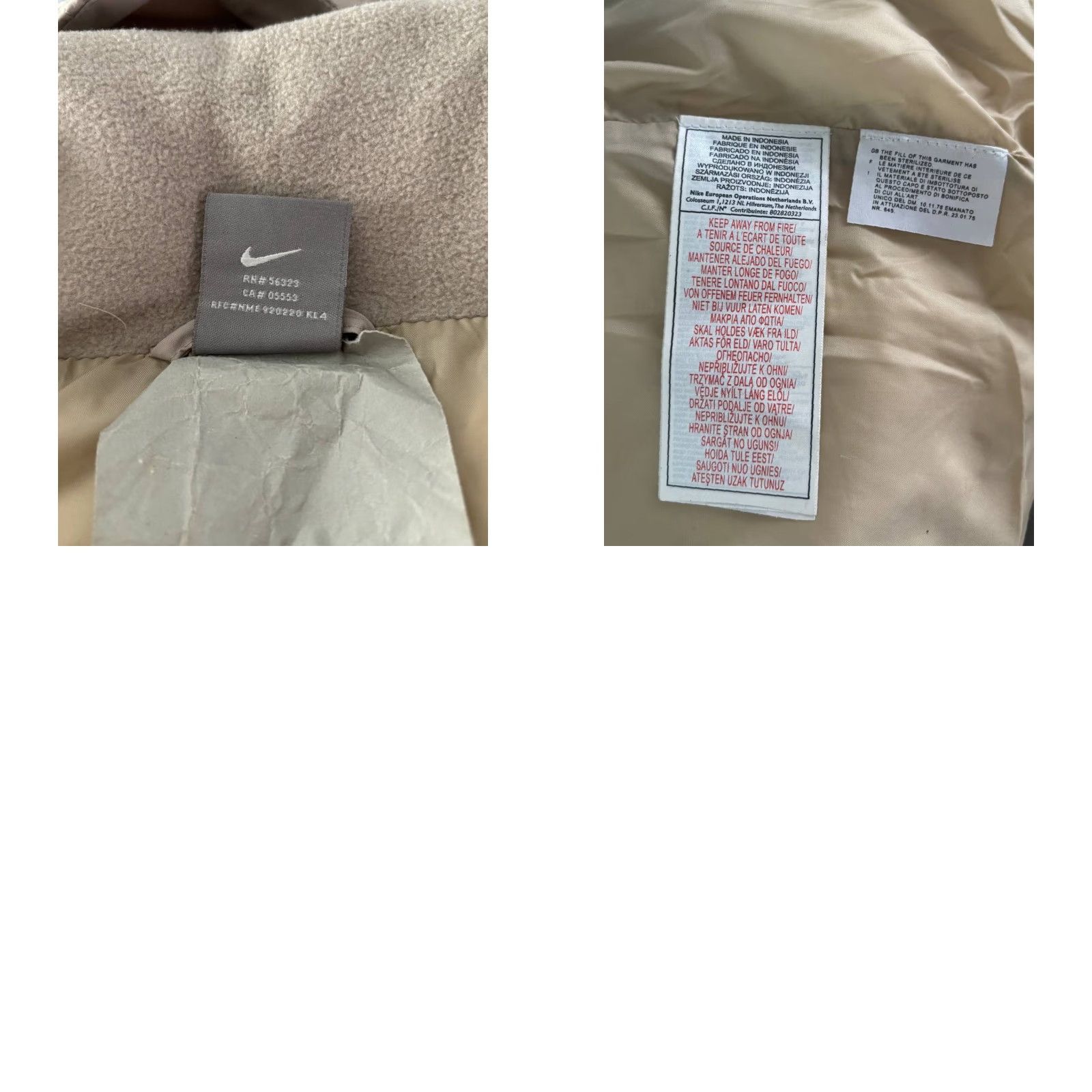 Nike Nike Vintage Puffer Jacket Vest M Mens Gray Solid Logo 90s Outdoor Coat/Coat? Size US M / EU 48-50 / 2 - 9 Thumbnail