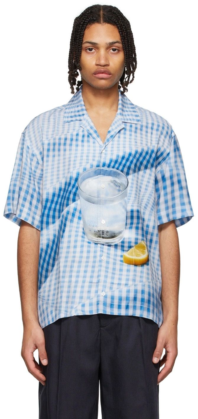 Jacquemus o1mle0526 La Chemise Jeans Printed Shirt in Multicolor Size US M / EU 48-50 / 2 - 1 Thumbnail