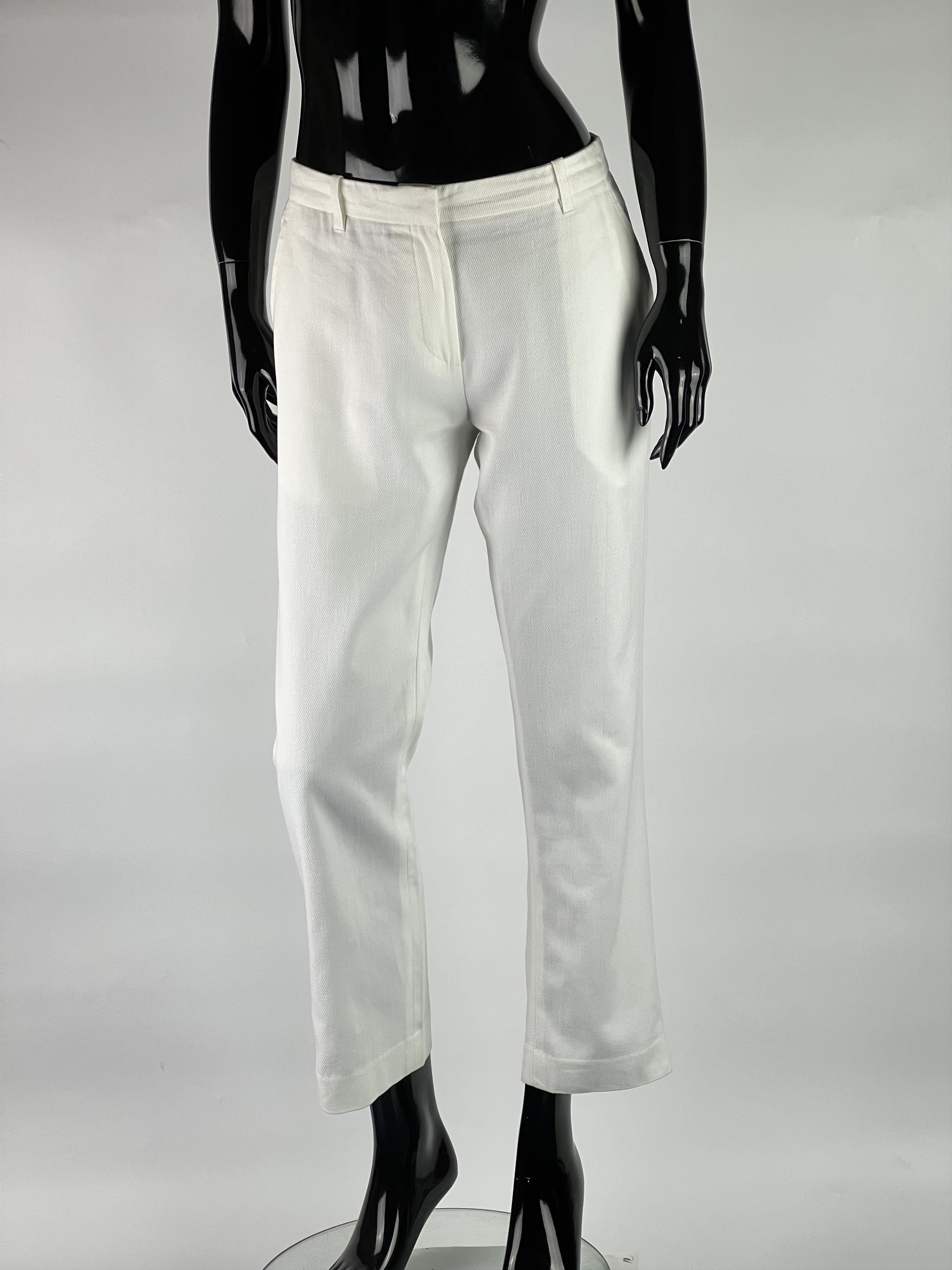 Ann Demeulemeester Ann Demeulemeester Linen/Cotton Women's Pants Size 42 Size 34" / US 12 / IT 48 - 1 Thumbnail