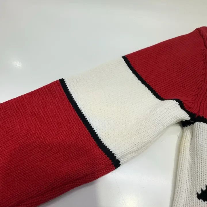 Givenchy Givenchy Givenchy Red Striped Pullover Knit Sweater -2507 Size US XS / EU 42 / 0 - 8 Thumbnail