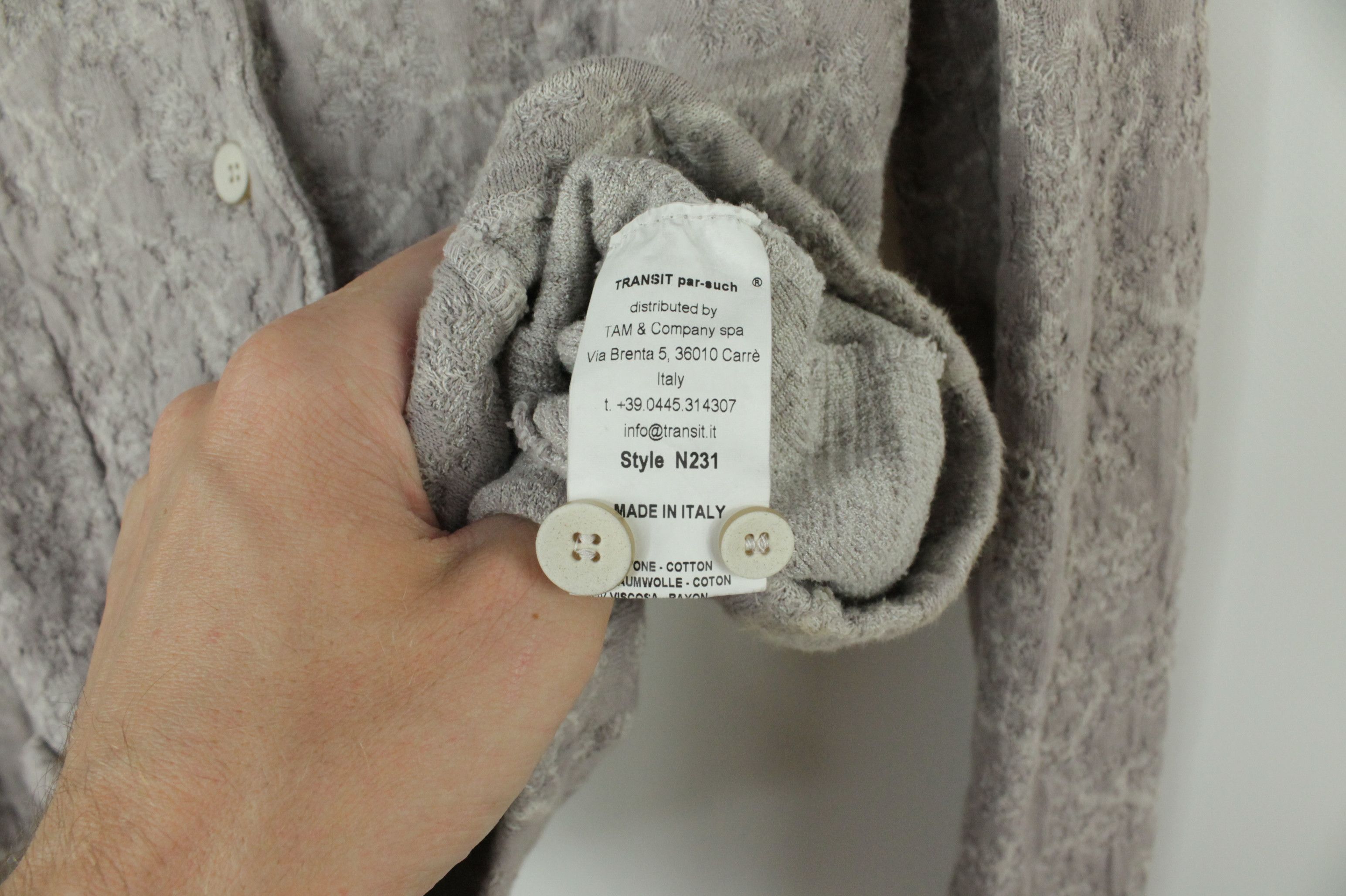 Designer × Transit Transit Par Such Cotton/Linen Blend Soft Knit Blazer Jacket Size S / US 4 / IT 40 - 8 Thumbnail