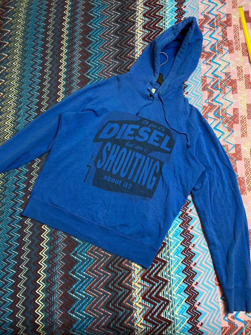 Diesel Vintage Diesel Hoodie Big Logo Baggy 90s Size US XL / EU 56 / 4 - 9 Thumbnail