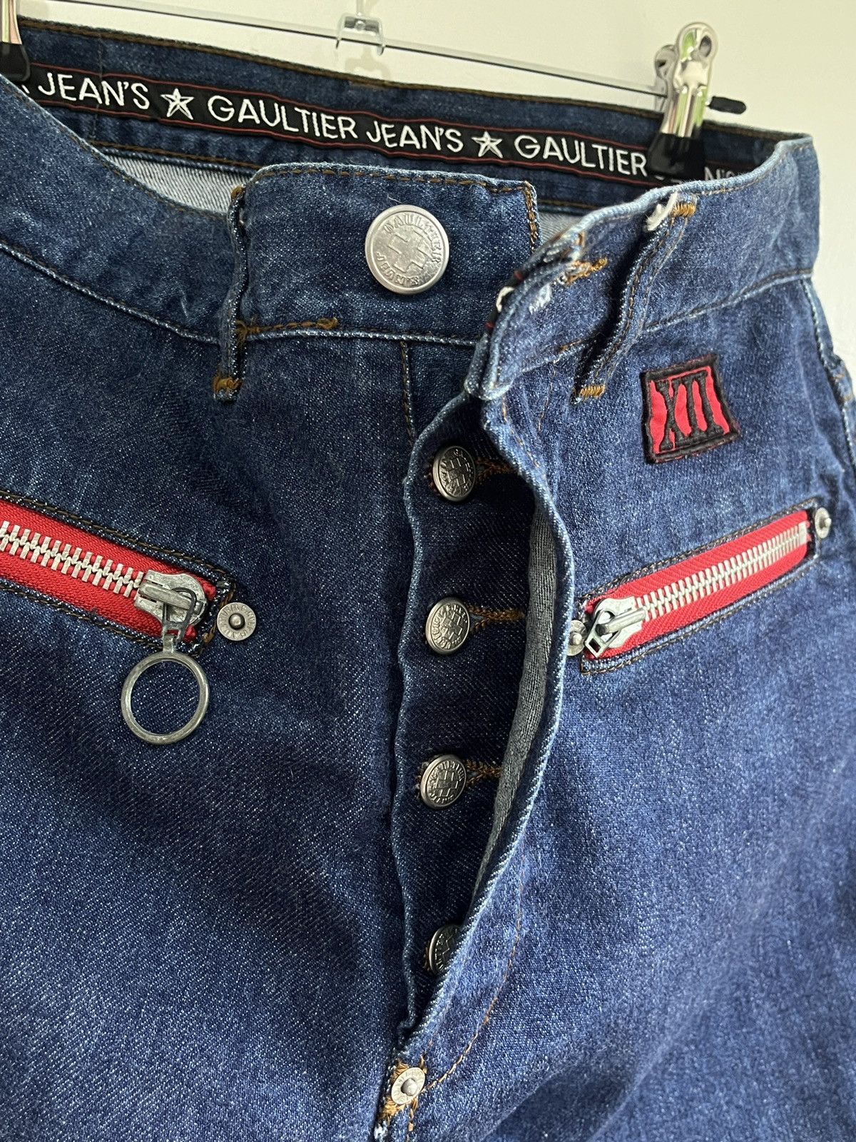 Jean Paul Gaultier Archive Zip Detail Denim Pants Size 27" / US 4 / IT 40 - 11 Thumbnail