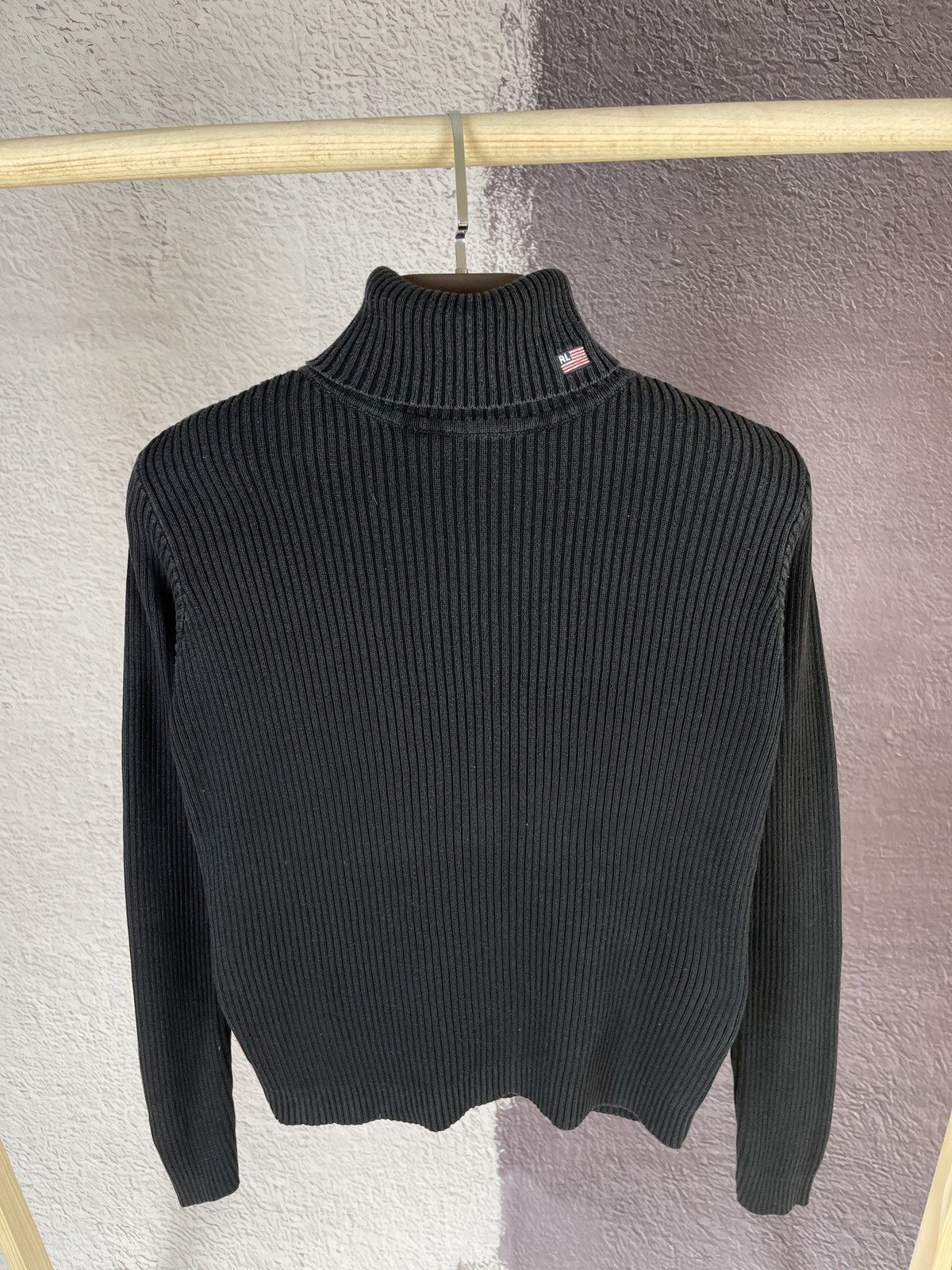 Polo Ralph Lauren Polo Jeans company Ralph Lauren black turtleneck logo knit Size M / US 6-8 / IT 42-44 - 2 Thumbnail