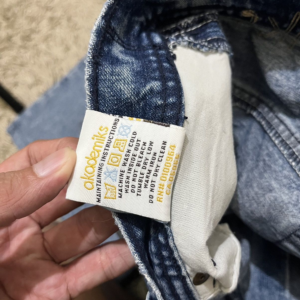 Akademiks 2000's Akademiks Hiphop Baggy Denim Pants Size US 33 - 18 Thumbnail