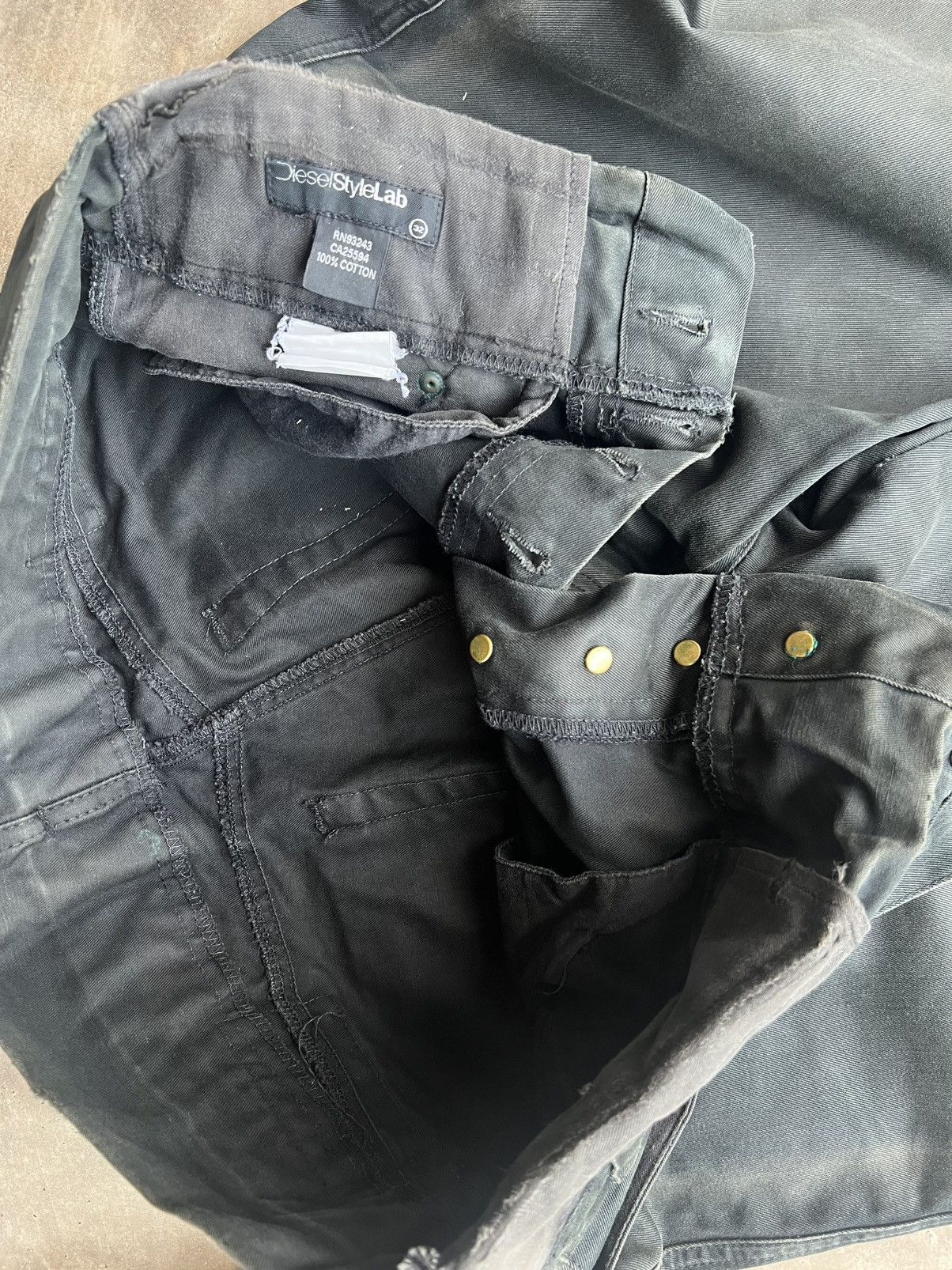 Diesel Diesel Style Lab Bondage Distressed Heavy Pants Size US 34 / EU 50 - 11 Thumbnail