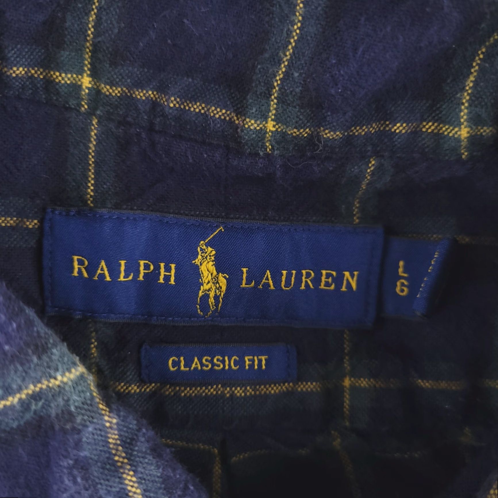 Polo Ralph Lauren Polo Ralph Lauren Shirt Mens L Flannel Blue Green Long Sleeve Button Casual Size US L / EU 52-54 / 3 - 4 Thumbnail