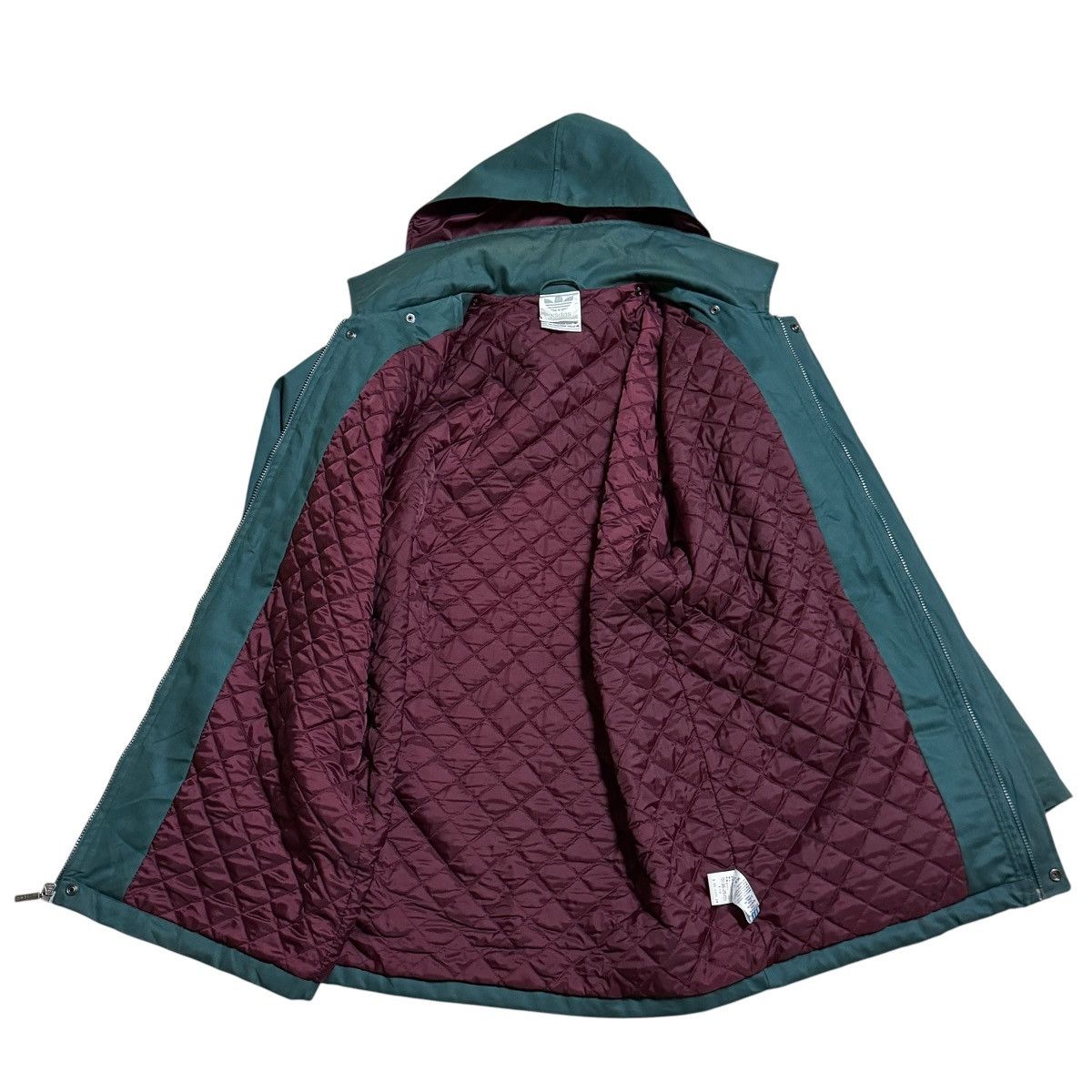Adidas Vintage Adidas Trefoils Long Jacket Flexible Hoodie Size US M / EU 48-50 / 2 - 7 Thumbnail