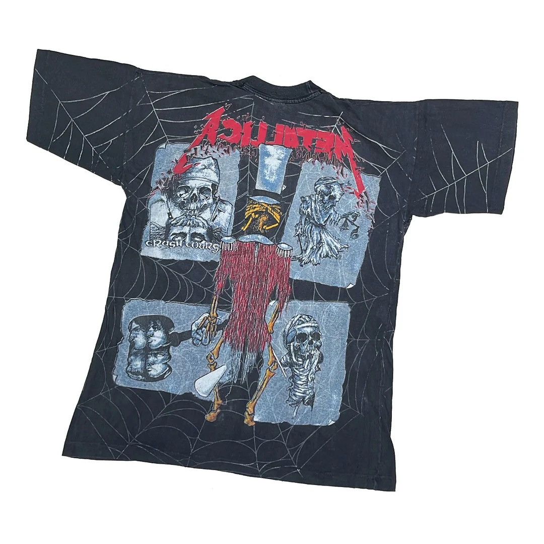 Band Tees Metallica 1992 90s Vintage Pushead Ringmaster Band AOP Tee Size US L / EU 52-54 / 3 - 2 Thumbnail