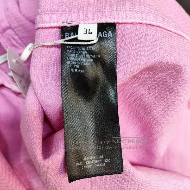Balenciaga Balenciaga Denim Jacket Size 36 Pink Size XS / US 0-2 / IT 36-38 - 5 Thumbnail