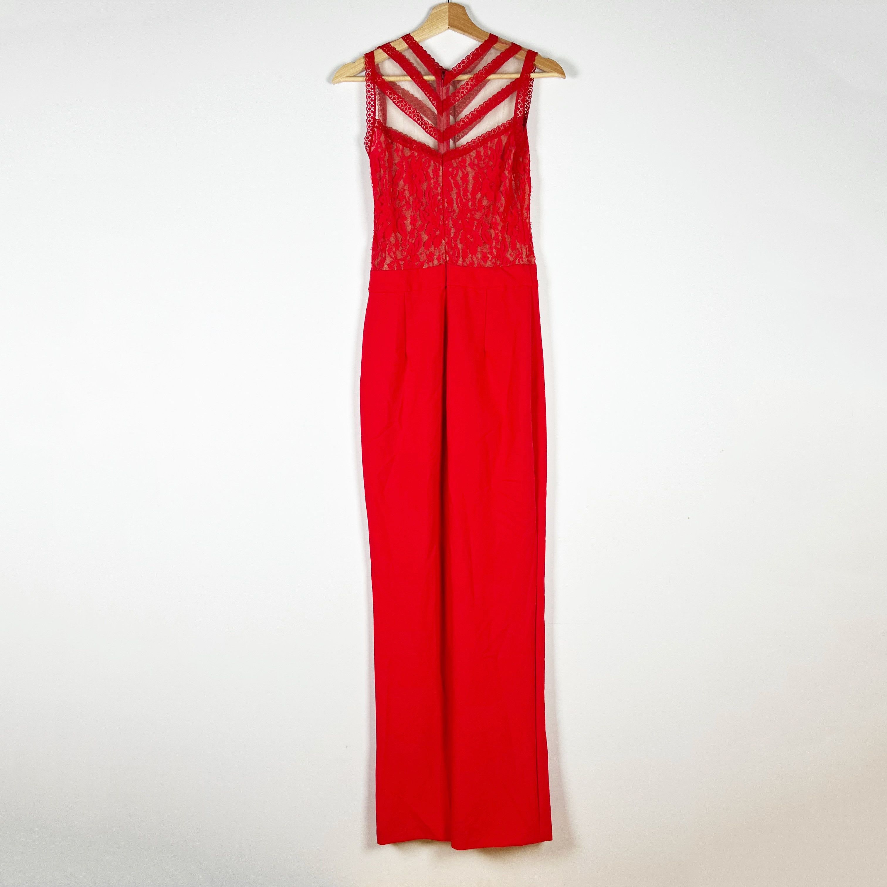 Karina Grimaldi Karina Grimaldi Liguria Red Lace Bodice Semi Size 25" / US 0 / IT 36 - 4 Thumbnail