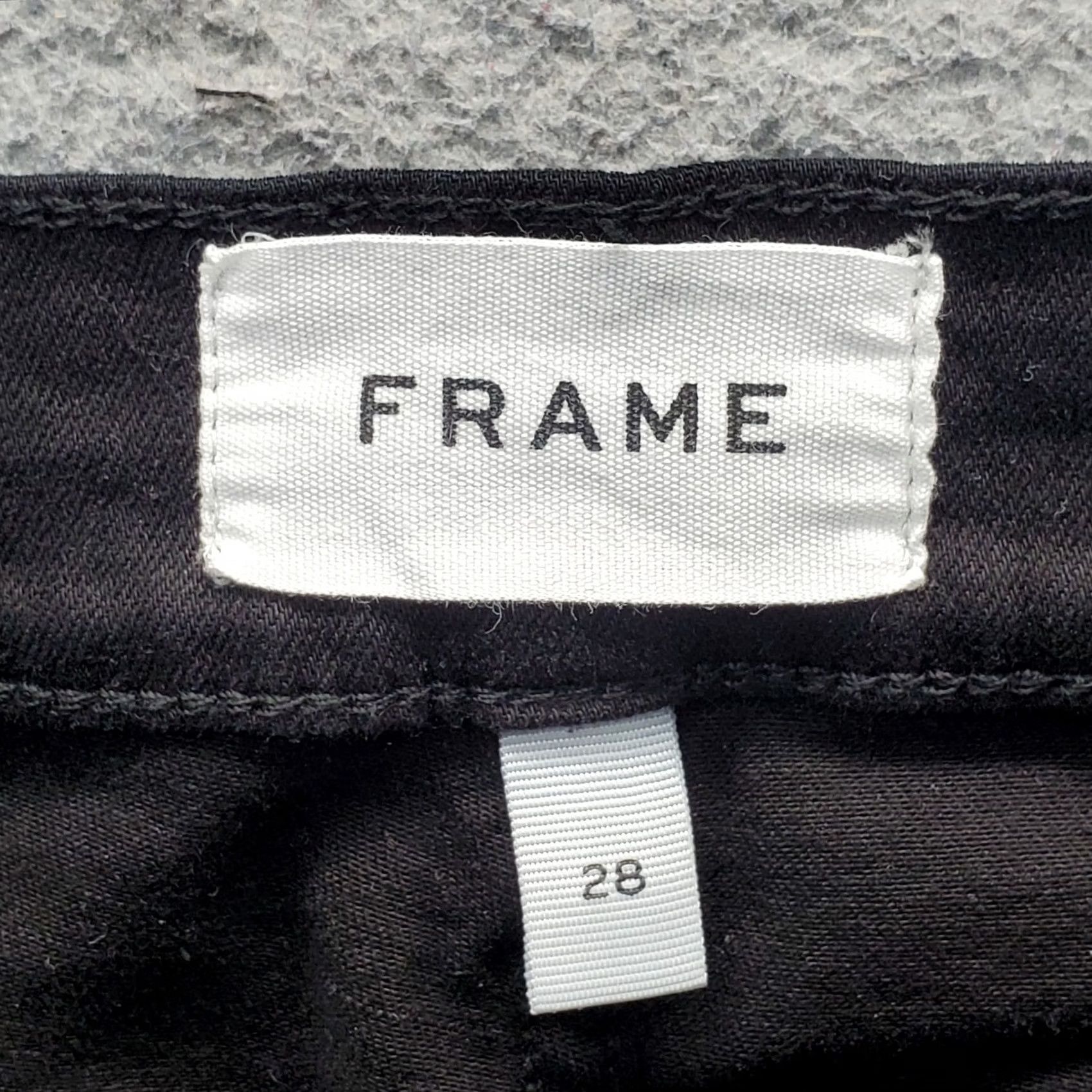 Frame FRAME Le Skinny de Jeanne Crop Jeans Womens 28 Black Denim Stretch Streetwear Size 28" / US 6 / IT 42 - 7 Thumbnail