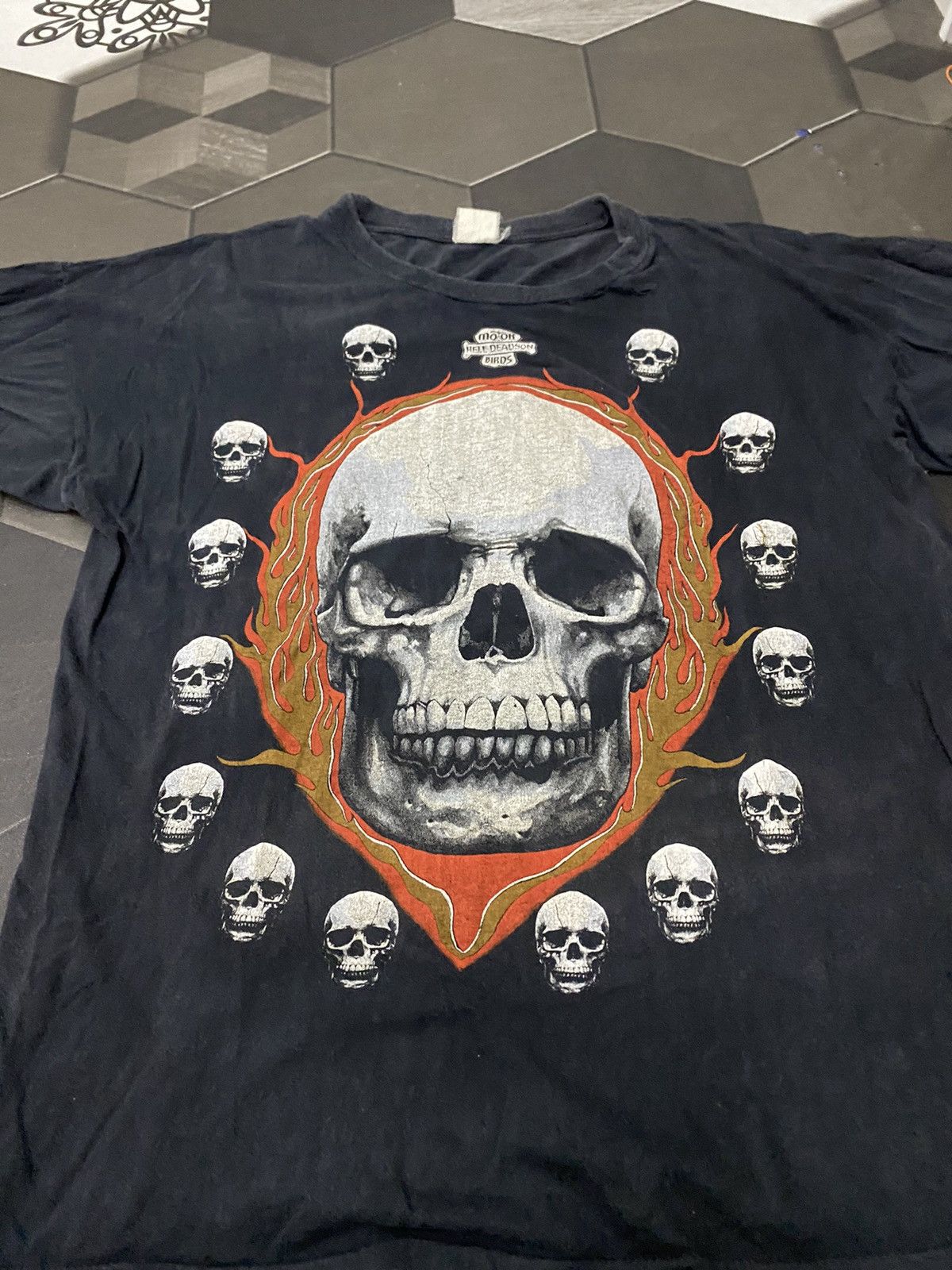 Harley Davidson × Vintage Vintage Motor Hell deadson Birds 💀 Size US L / EU 52-54 / 3 - 2 Thumbnail