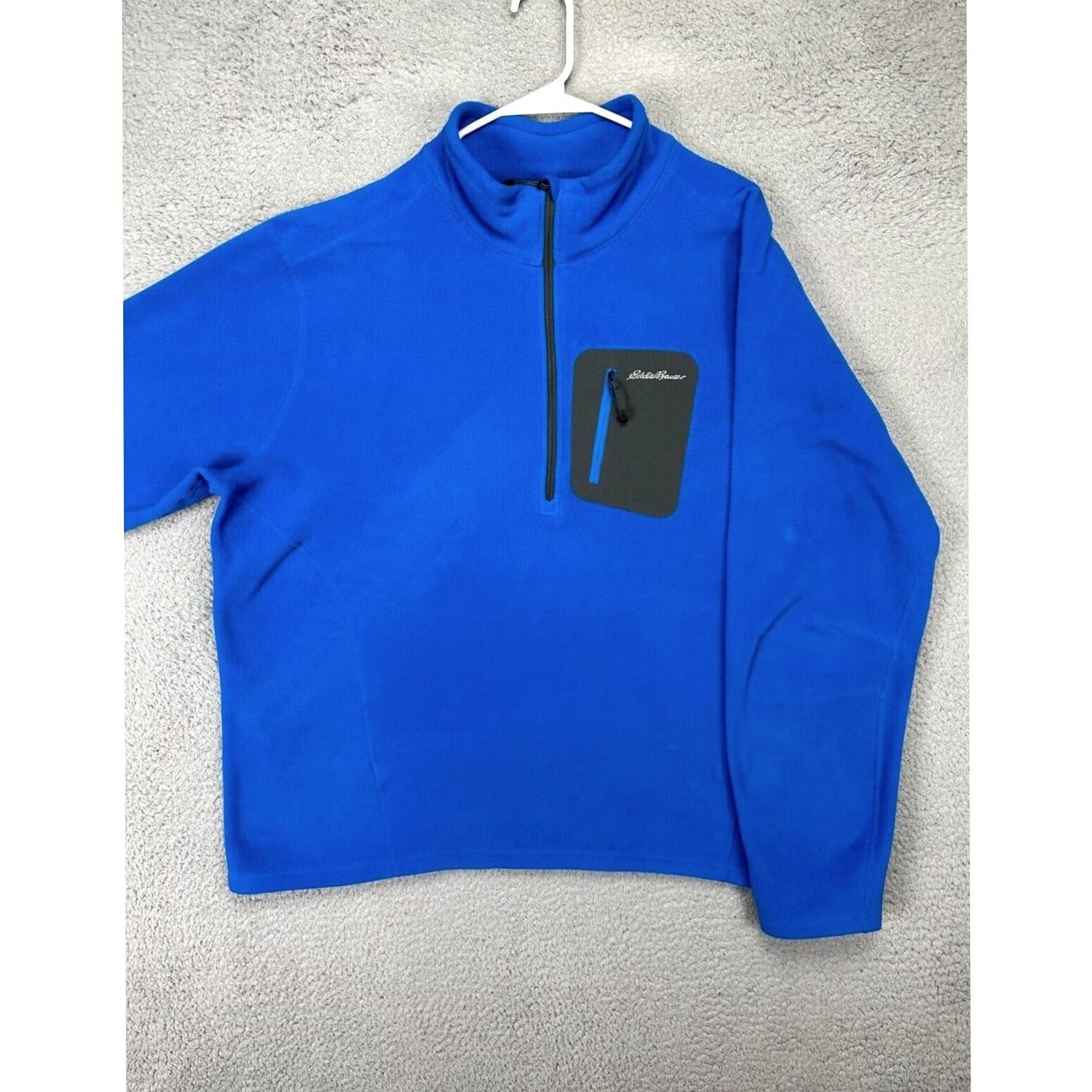 Eddie Bauer Eddie Bauer First Ascent Fleece Sweater Mens 2XL Polartec Blue Quarter Zip Logo Pullover Long Sleeve Mock Neck Winter Mens Size US XXL / EU 58 / 5 - 2 Thumbnail