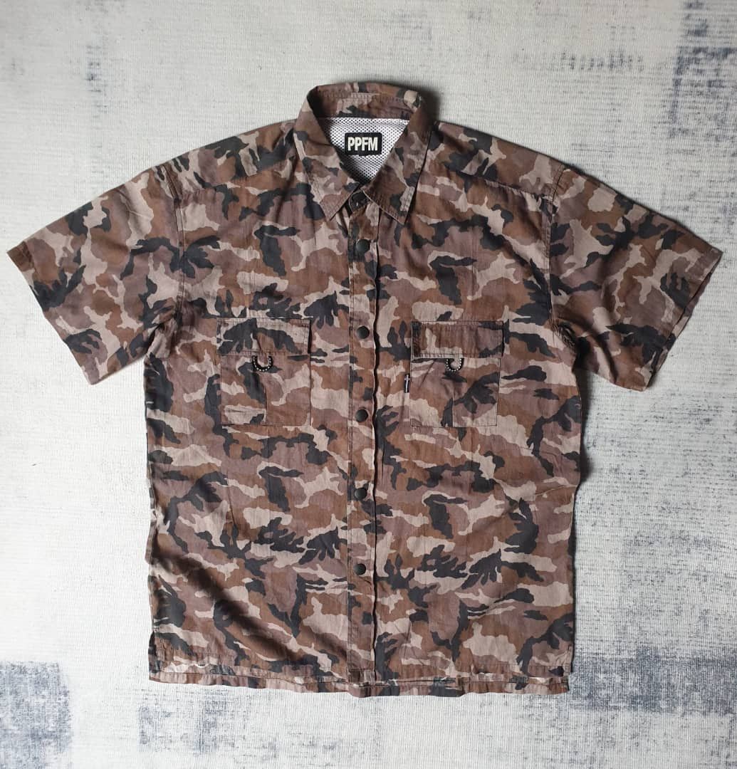 Japanese Brand 💥PPFM Camo Japanese brand button up shirt Size US L / EU 52-54 / 3 - 1 Thumbnail