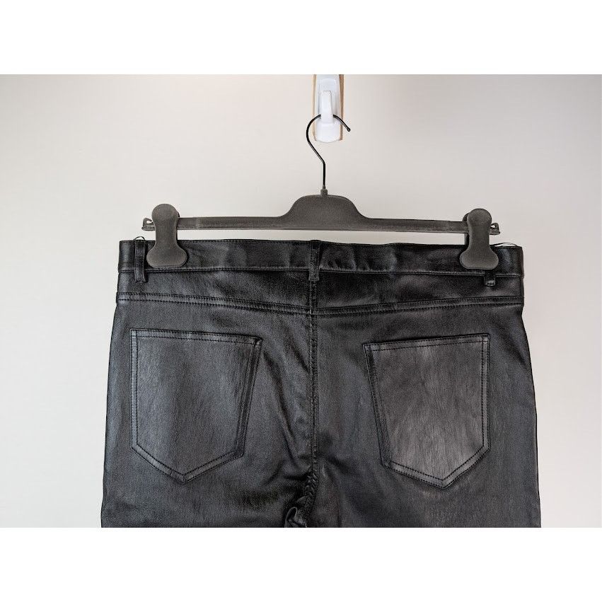 Saint Laurent Paris o1rshd1 Agora Stretch Skinny 5-Pocket Leather Pants in Black Size US 38 / EU 54 - 12 Thumbnail