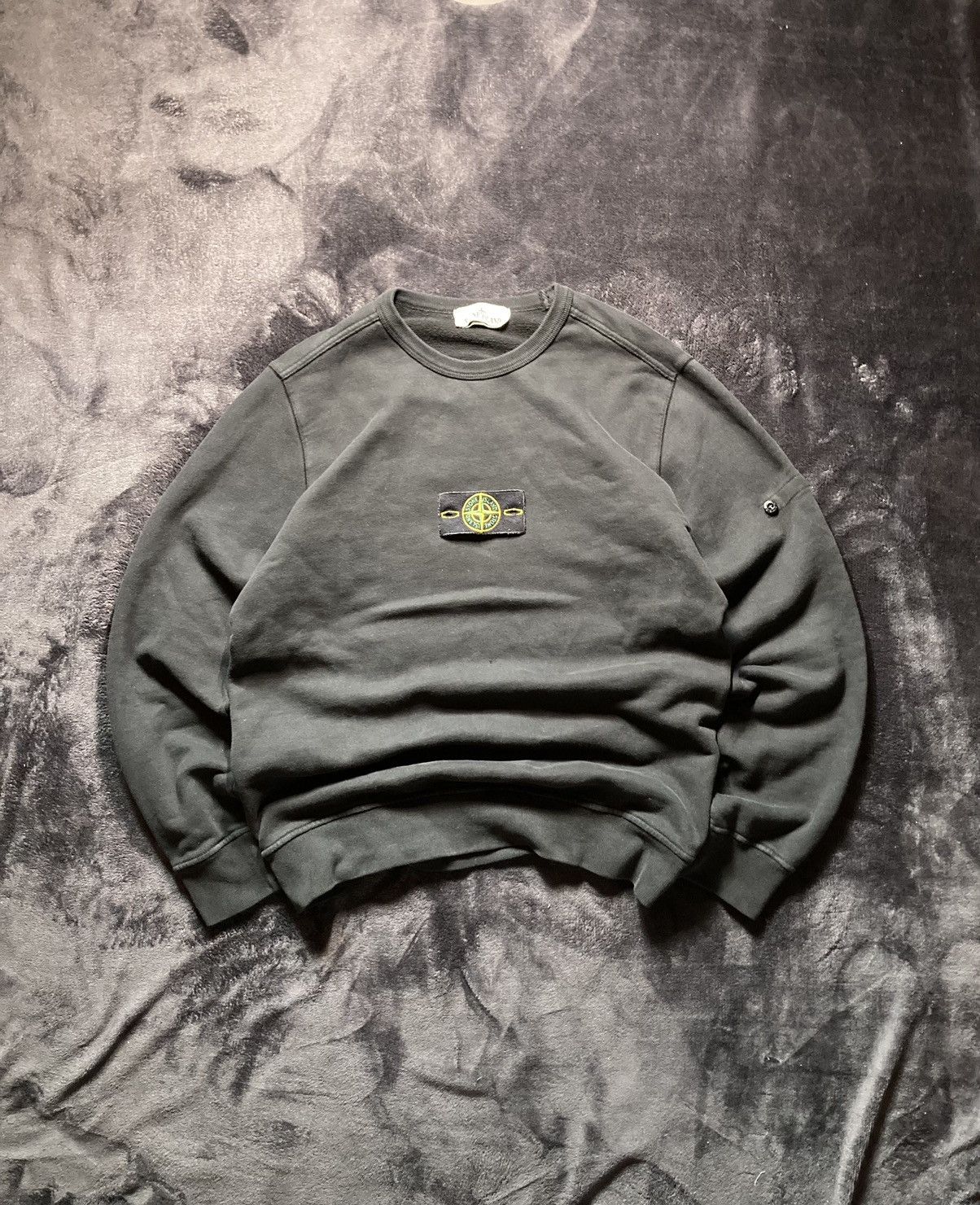 Stone Island × Vintage ⛩️Stone Island Sweatshirt Crewneck Black Badge Patch rare M Size US M / EU 48-50 / 2 - 2 Thumbnail