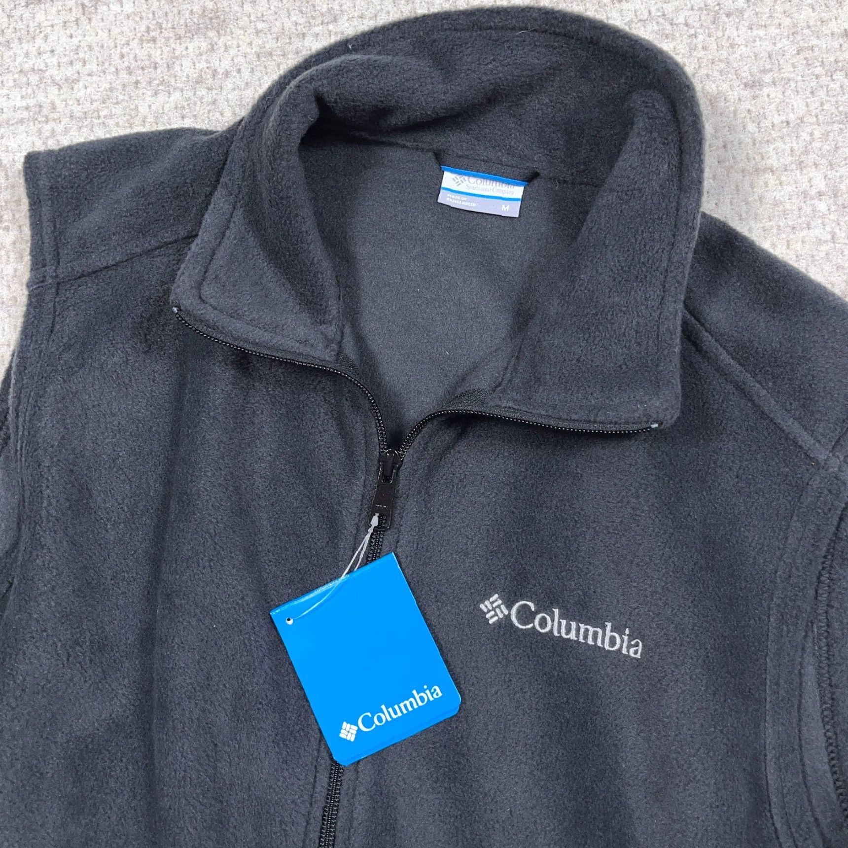 Vintage Columbia Vest Men Medium Black Fleece Steens Mountain Full Zip Jacket Size US M / EU 48-50 / 2 - 7 Thumbnail