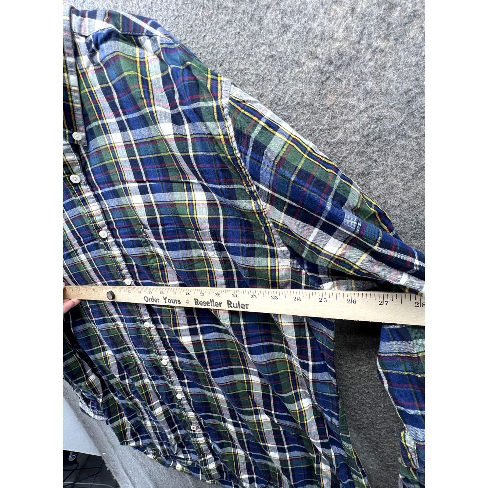 Tommy Hilfiger Tommy Hilfiger Shirt Mens 2XL Blue Plaid Long Sleeve Button Down Classic Fit Size US XXL / EU 58 / 5 - 3 Thumbnail