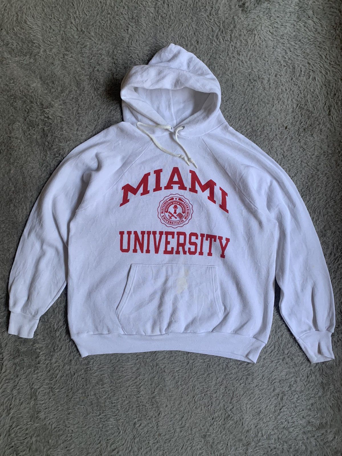 Champion × Vintage Vintage 80s Champion Miami University College Hoodie Size US L / EU 52-54 / 3 - 1 Thumbnail