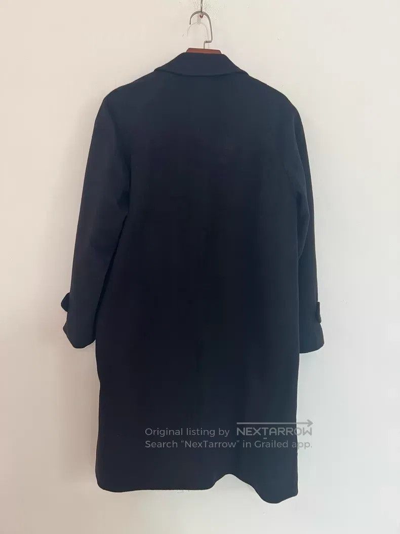 Hermes Hermes Balmain Men's Long Wool Coat, Classic Black, Notche Size US XL / EU 56 / 4 - 2 Thumbnail